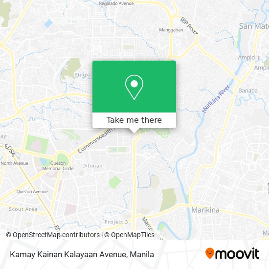 Kamay Kainan Kalayaan Avenue map