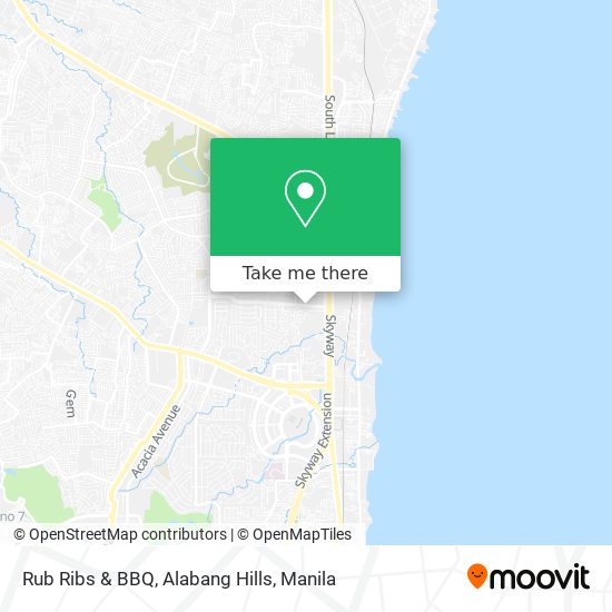 Rub Ribs & BBQ, Alabang Hills map