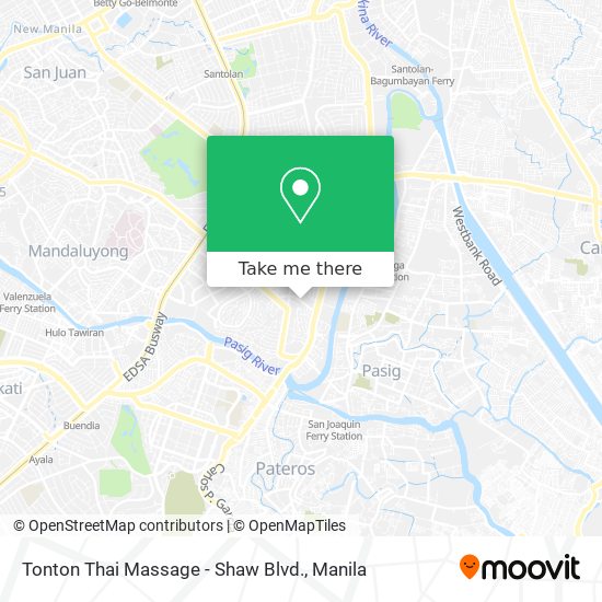 Tonton Thai Massage - Shaw Blvd. map