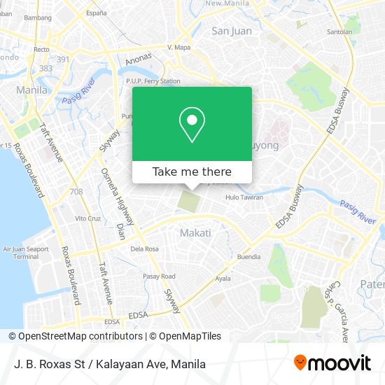 J. B. Roxas St / Kalayaan Ave map