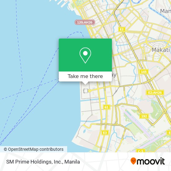 SM Prime Holdings, Inc. map