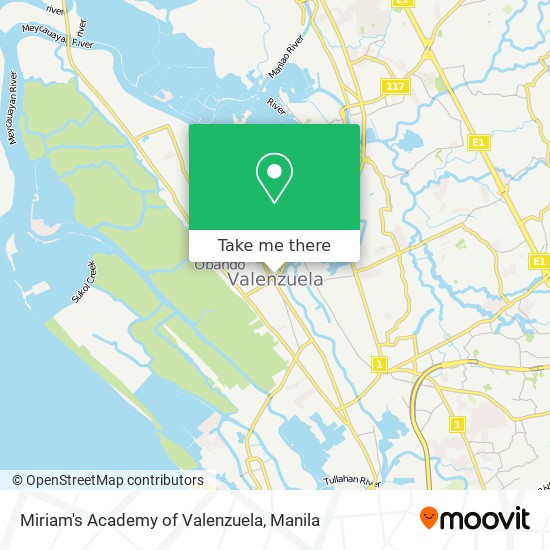 Miriam's Academy of Valenzuela map