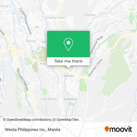 Weida Philippines Inc. map