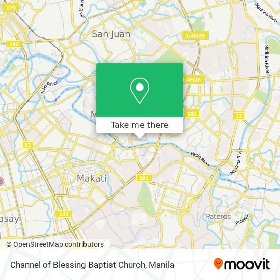 Channel of Blessing Baptist Church map