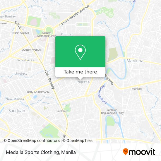 Medalla Sports Clothing map