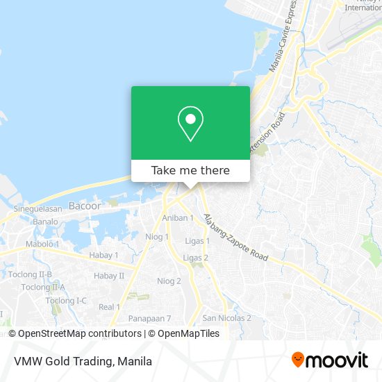 VMW Gold Trading map