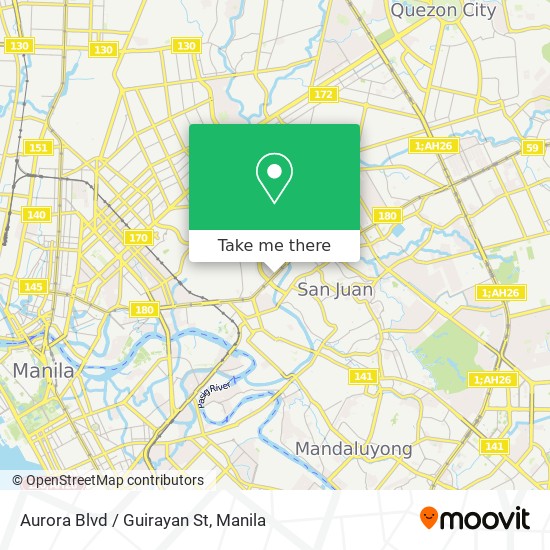 Aurora Blvd / Guirayan St map