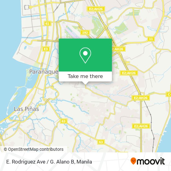 E. Rodriguez Ave / G. Alano B map