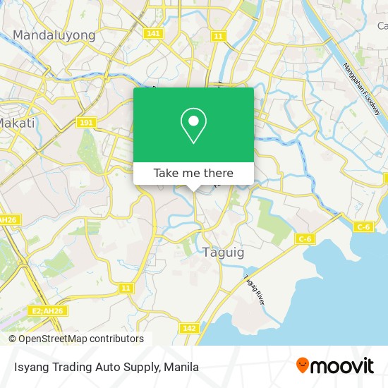 Isyang Trading Auto Supply map