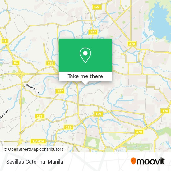 Sevilla's Catering map