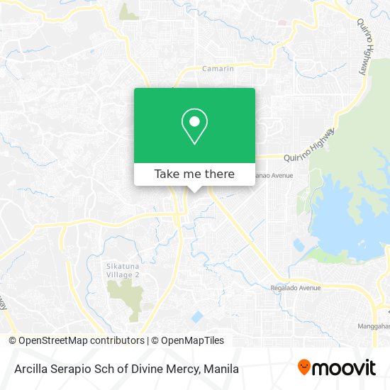 Arcilla Serapio Sch of Divine Mercy map