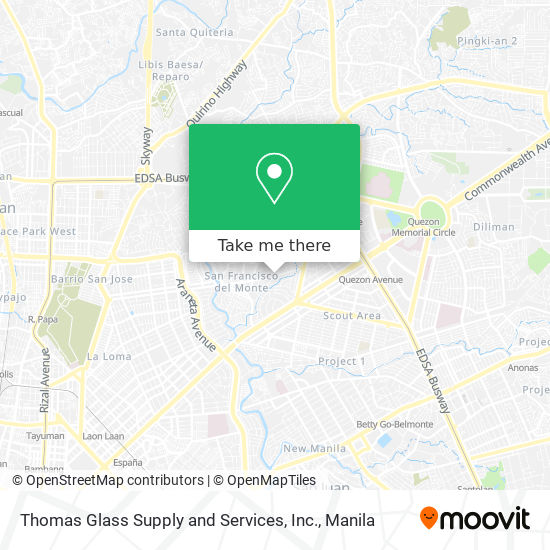 Thomas Glass Supply and Services, Inc. map