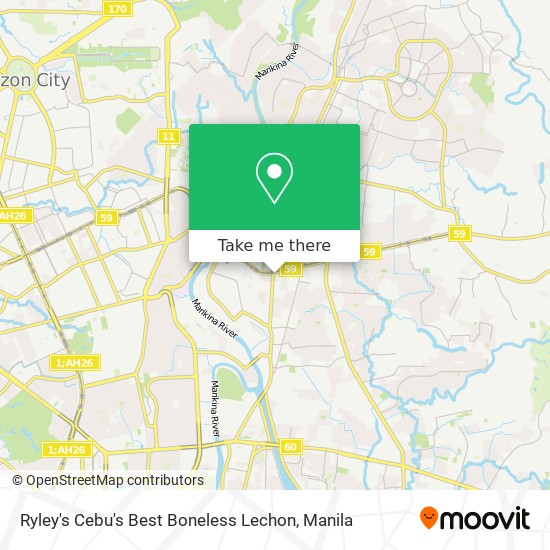 Ryley's Cebu's Best Boneless Lechon map