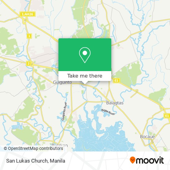 San Lukas Church map