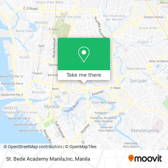 St. Bede Academy Manila,Inc map