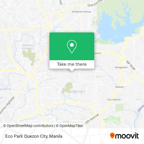 Eco Park Quezon City map