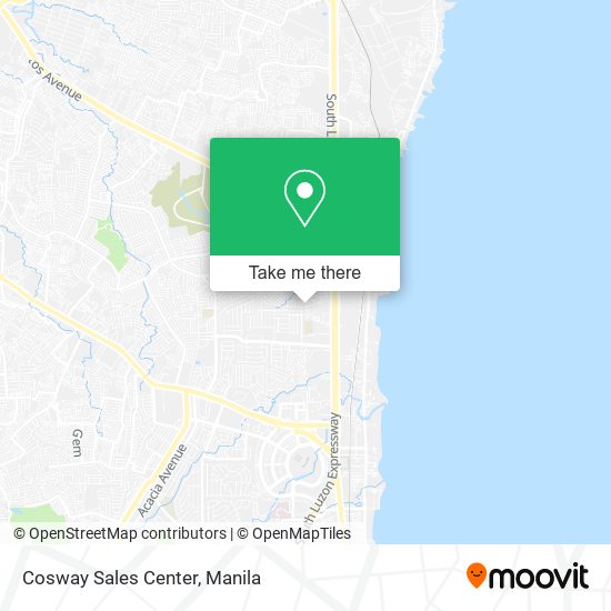 Cosway Sales Center map
