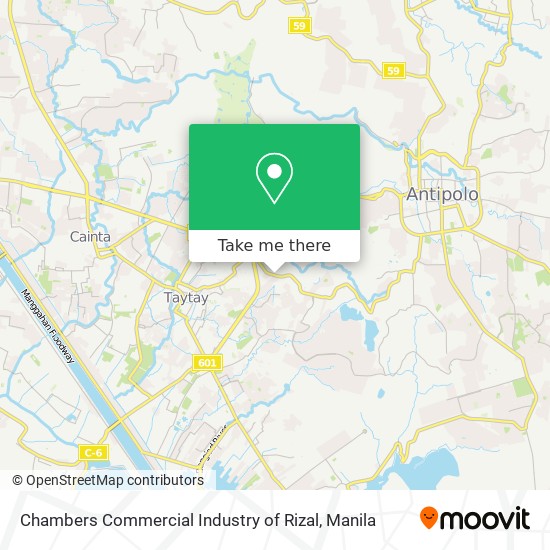 Chambers Commercial Industry of Rizal map