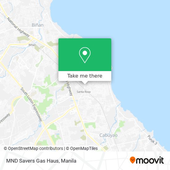 MND Savers Gas Haus map