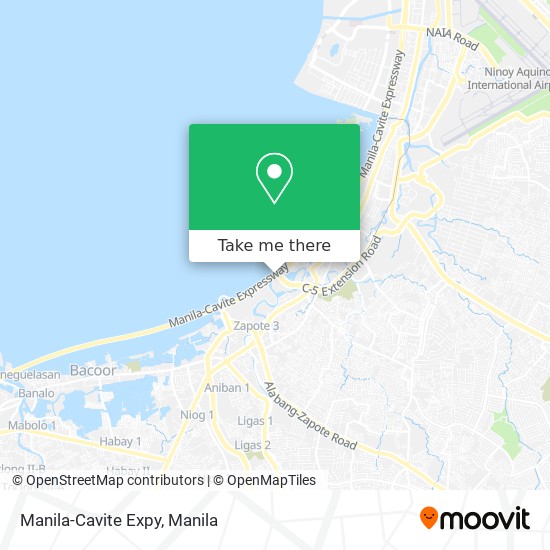 Manila-Cavite Expy map