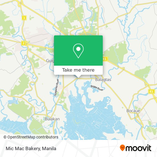 Mic Mac Bakery map