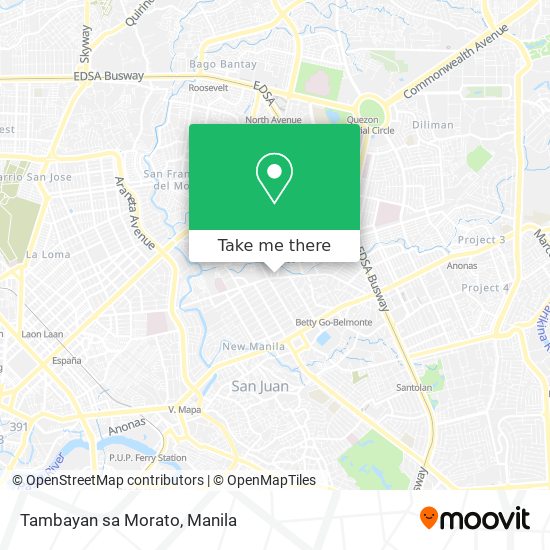 Tambayan sa Morato map