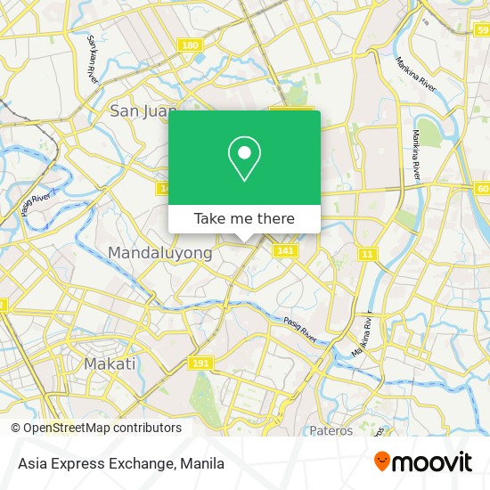 Asia Express Exchange map