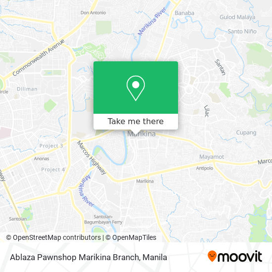 Ablaza Pawnshop Marikina Branch map