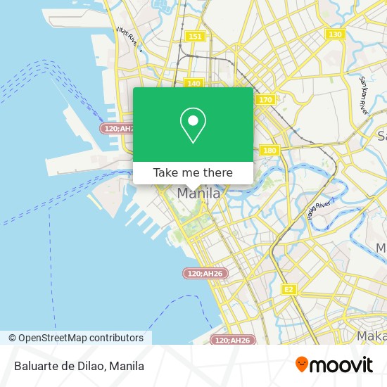 Baluarte de Dilao map