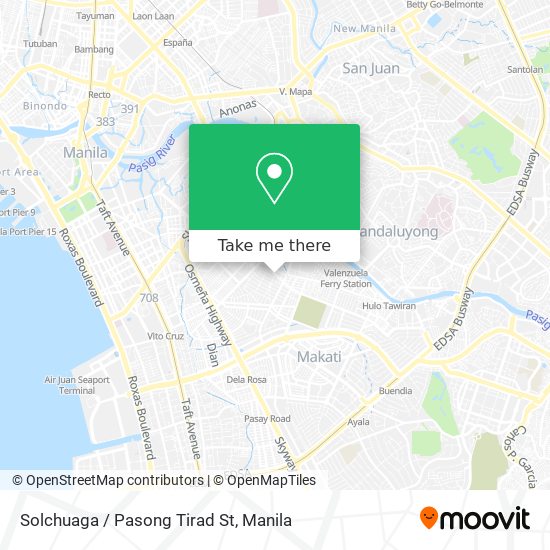 Solchuaga / Pasong Tirad St map