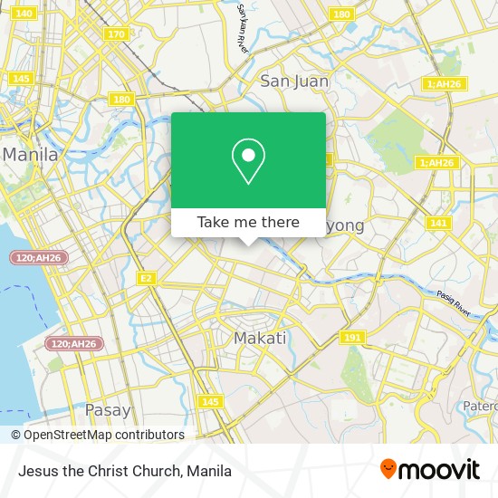 Jesus the Christ Church map