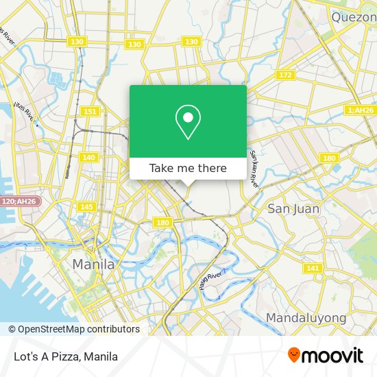 Lot's A Pizza map