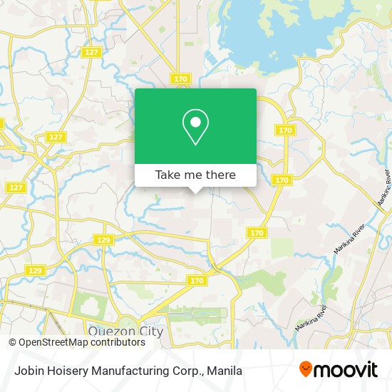 Jobin Hoisery Manufacturing Corp. map
