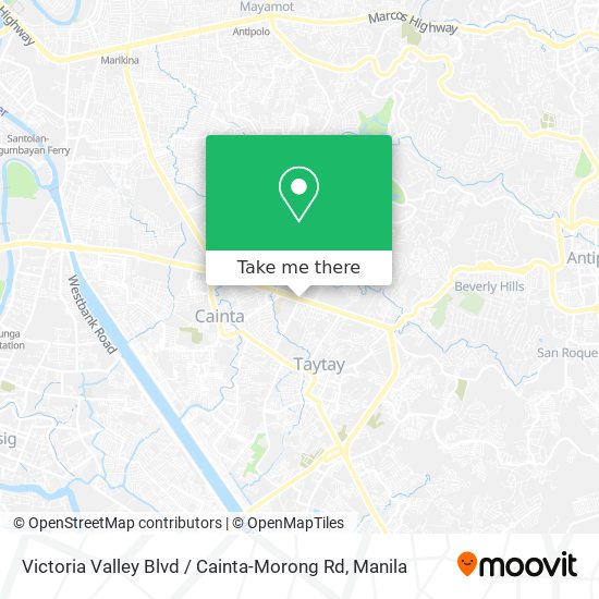 Victoria Valley Blvd / Cainta-Morong Rd map