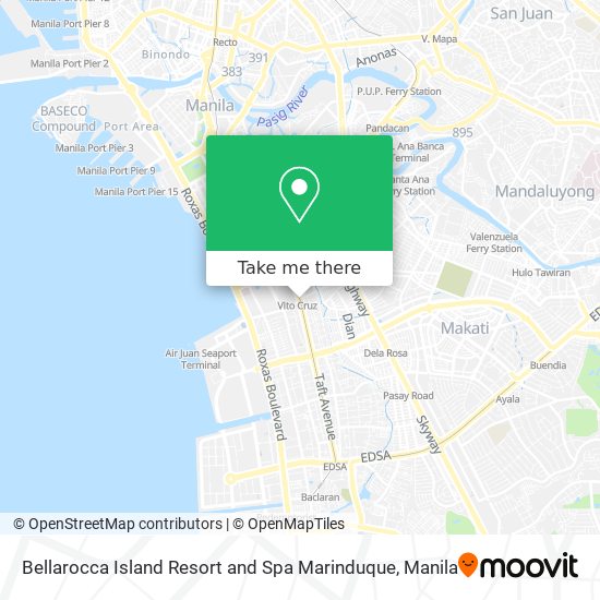 Bellarocca Island Resort and Spa Marinduque map