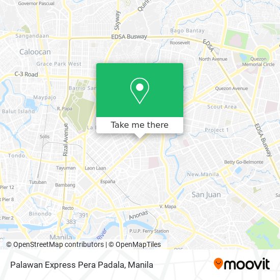 Palawan Express Pera Padala map