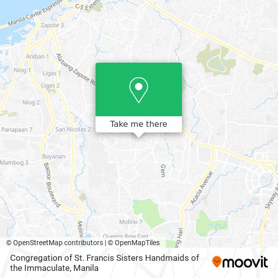 Congregation of St. Francis Sisters Handmaids of the Immaculate map