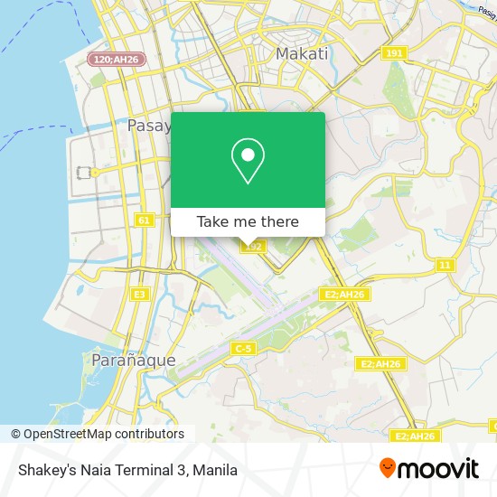 Shakey's Naia Terminal 3 map