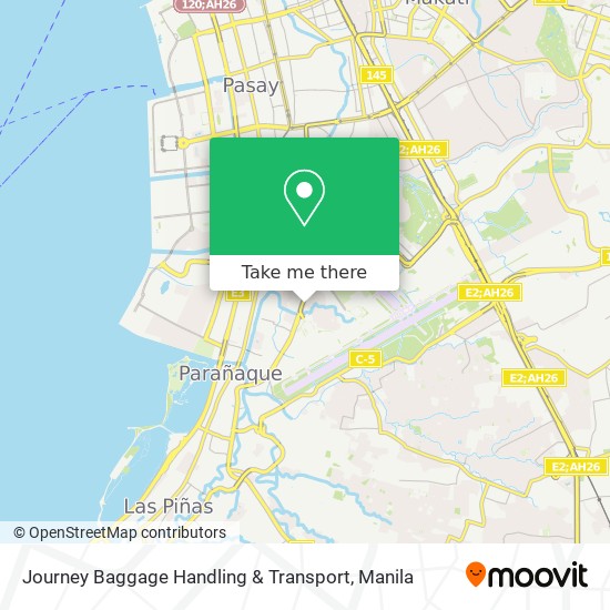 Journey Baggage Handling & Transport map