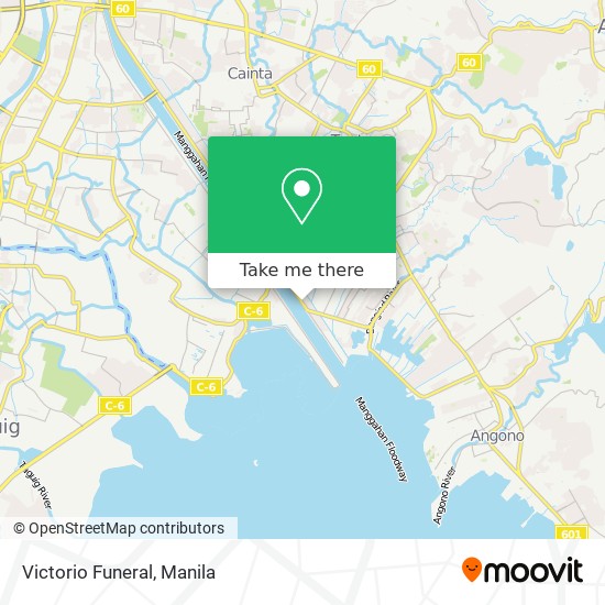 Victorio Funeral map