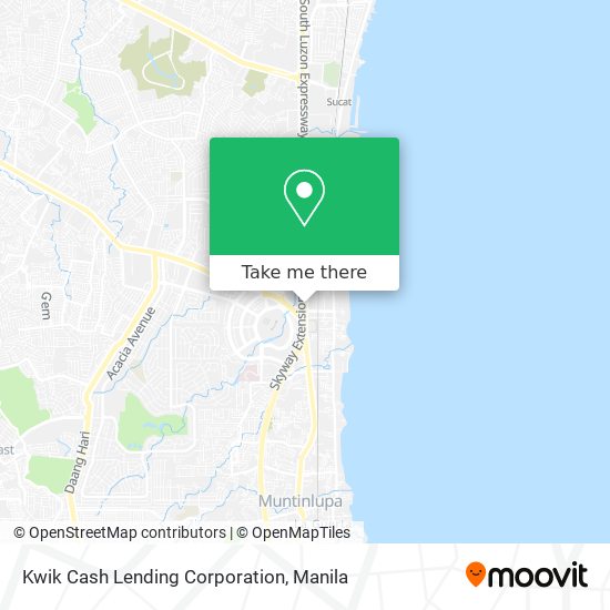 How to get to Kwik Cash Lending Corporation in Muntinlupa by Bus