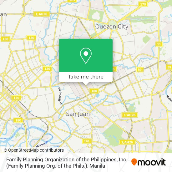 Family Planning Organization of the Philippines, Inc. (Family Planning Org. of the Phils.) map