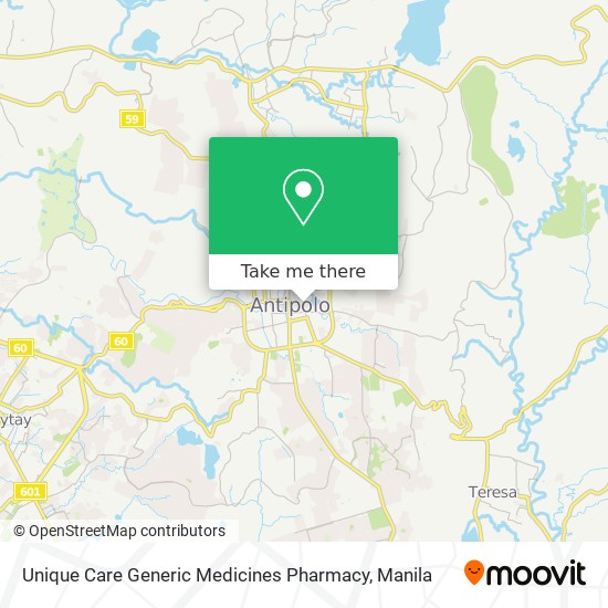 Unique Care Generic Medicines Pharmacy map