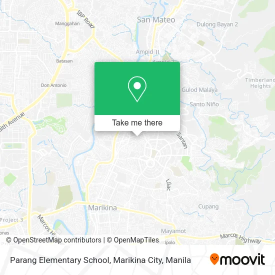 Parang Elementary School, Marikina City map