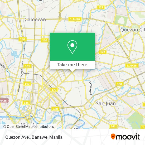 Quezon Ave., Banawe map