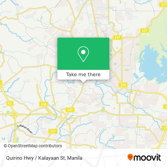 Quirino Hwy / Kalayaan St map