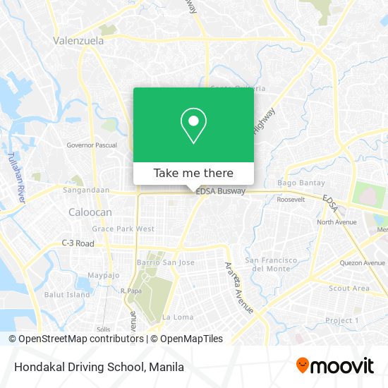 Hondakal Driving School map