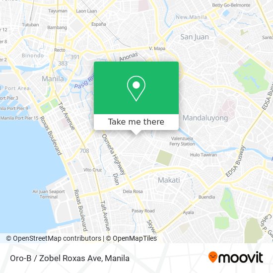 Oro-B / Zobel Roxas Ave map