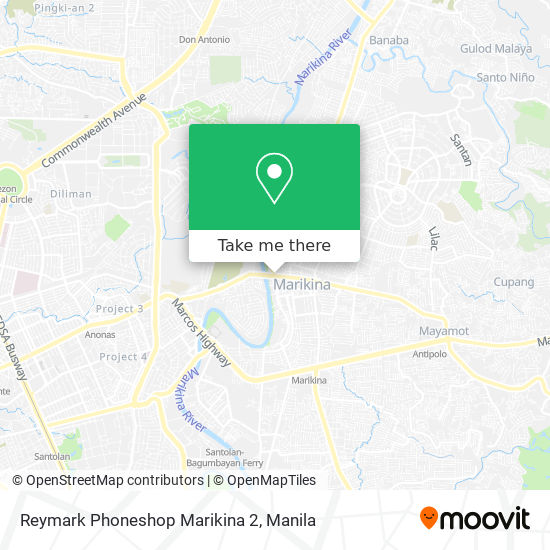 Reymark Phoneshop Marikina 2 map