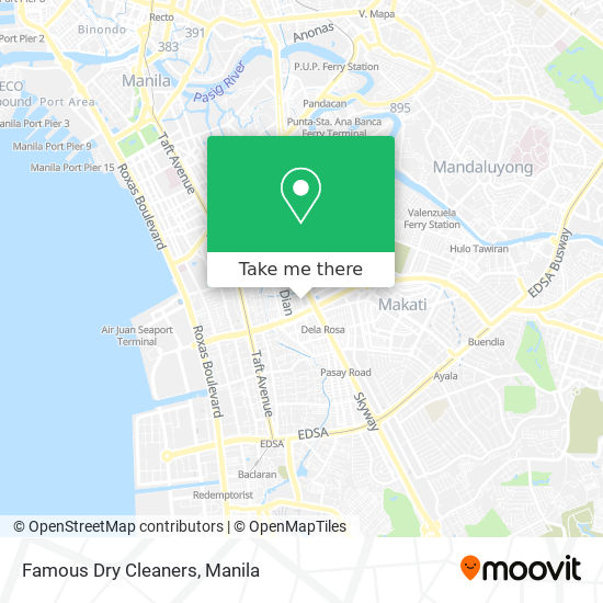 Famous Dry Cleaners map